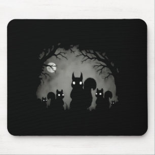 Creepy Gothic Squirrel Aesthetic Horror Grunge Mouse Pad