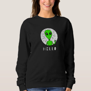 Creepy Green Alien Sweatshirt