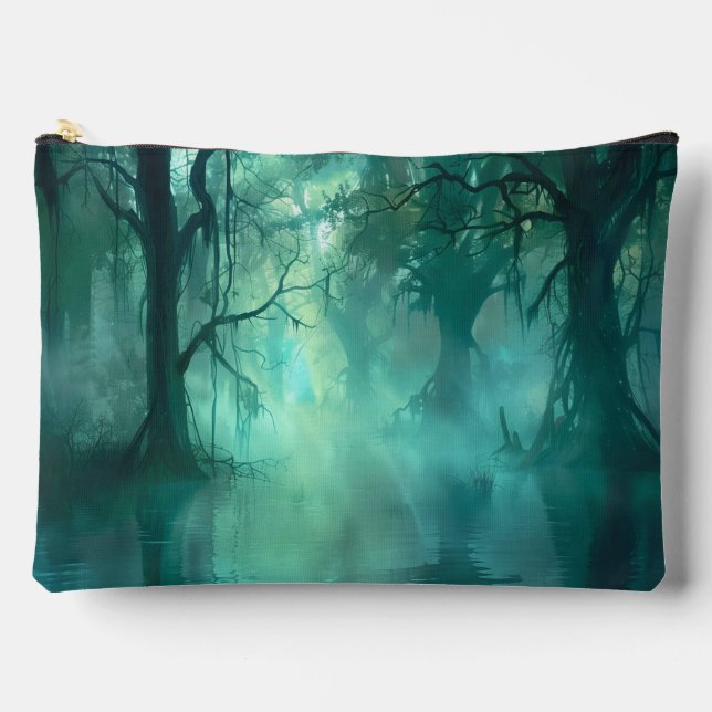 Creepy Green Swamp  Accessory Pouch (Front)