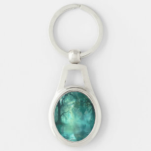 Creepy Green Swamp Key Ring
