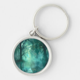 Creepy Green Swamp  Key Ring