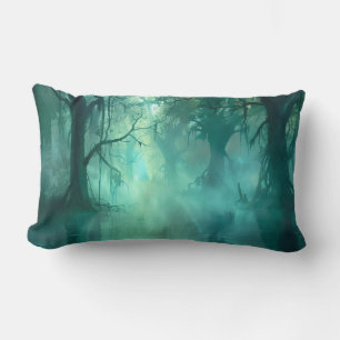 Creepy Green Swamp  Lumbar Cushion
