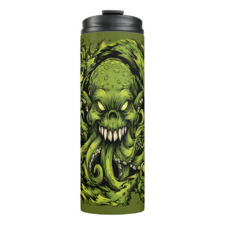 Creepy Green Tentacle Monster Thermal Tumbler