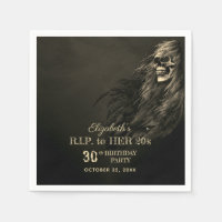 Creepy Hair Skull RIP to Her 20s Birthday Party 