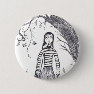 Creepy Halloween 6 Cm Round Badge