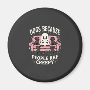 Creepy Halloween Dogs Because People Are Creepy Magnet
