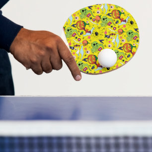 Creepy Halloween Essentials Ping Pong Paddle
