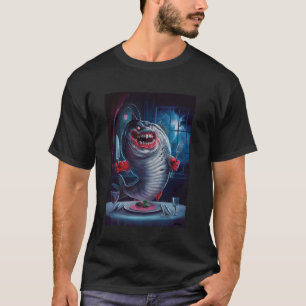 Creepy Halloween Fish Spooky Scary Ocean Monster P T-Shirt