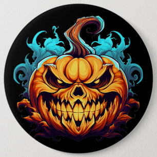 Creepy Halloween Jack O’ Lantern 6 Cm Round Badge