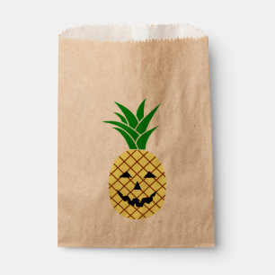 creepy halloween jack o'lantern pineapple favour bag