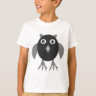 Creepy Halloween Owl Kids T Shirt