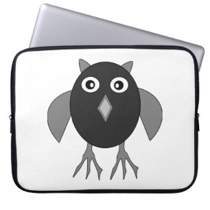 Creepy Halloween Owl Laptop Bag