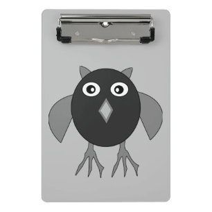 Creepy Halloween Owl Mini Clipboard