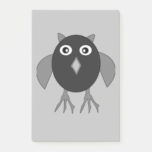 Creepy Halloween Owl Post it notes Pad