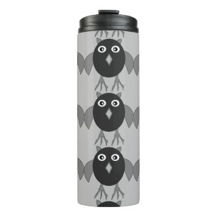Creepy Halloween Owl Thermal Tumbler
