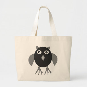 Creepy Halloween Owl Tote Bag