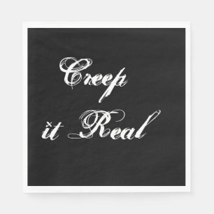 Creepy Halloween Paper Napkin