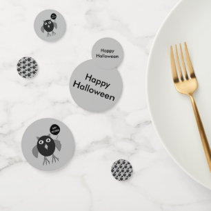 Creepy Halloween Party Owl Custom Table Confetti