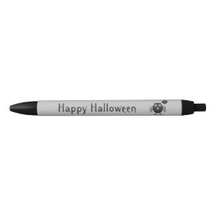 Creepy Halloween Party Owl Personalised Pen