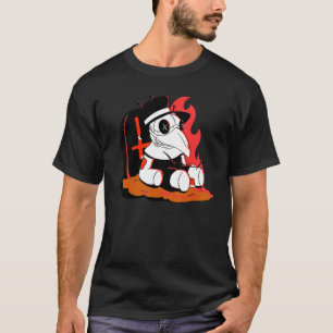 Creepy Halloween Plauge Doctor Gothic Voodoo Doll T-Shirt