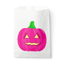creepy halloween pumpkin pink