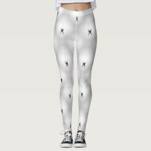 creepy halloween spider web leggings