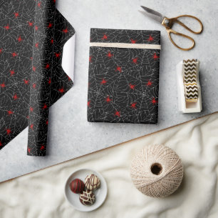 Creepy Halloween Spider Web Wrapping Paper