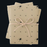 Creepy Halloween Spider Wrapping Paper<br><div class="desc">This creepy spider Halloween wrapping paper is perfect for that present to that special person in your family, or to a friend. This 3 pack contains the spooky design in the colour Sepia. Please message me if you would like to personalise this product. Please show your support by checking out...</div>