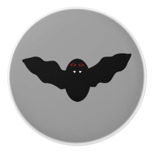 Creepy Halloween Vampire Bat Ceramic Knob