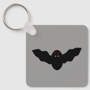 Creepy Halloween Vampire Bat Custom Key Ring