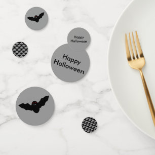 Creepy Halloween Vampire Bat Custom Table Confetti