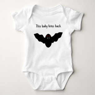 Creepy Halloween Vampire Bat Funny Baby Bodysuit