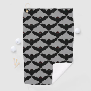 Creepy Halloween Vampire Bat Golf Towel
