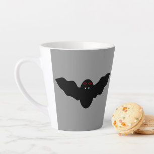 Creepy Halloween Vampire Bat Latte Mug