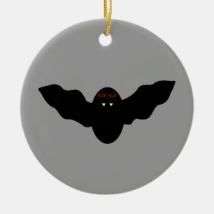Creepy Halloween Vampire Bat Ornament