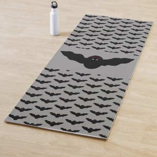 Creepy Halloween Vampire Bat Yoga Mat