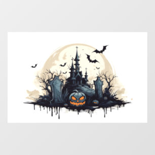 Creepy Haunted Halloween Scene