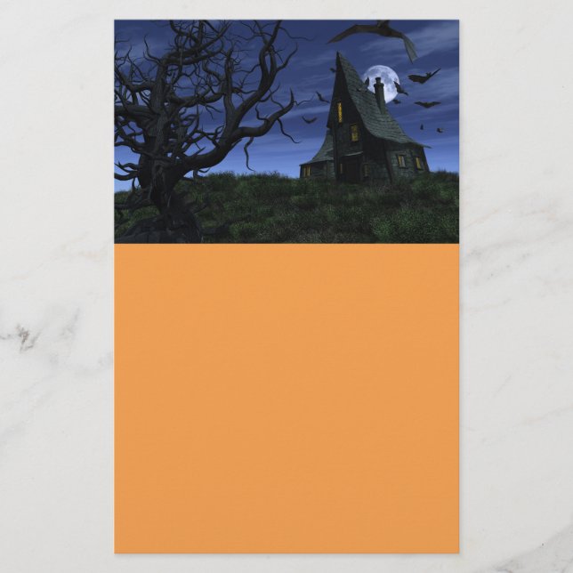 Creepy haunted house flyer (Front)