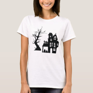 Creepy Haunted House Shirt - Gothic Halloween Tee!