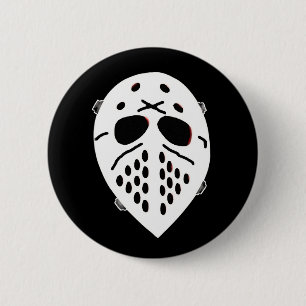 Creepy Hockey Mask Products 6 Cm Round Badge