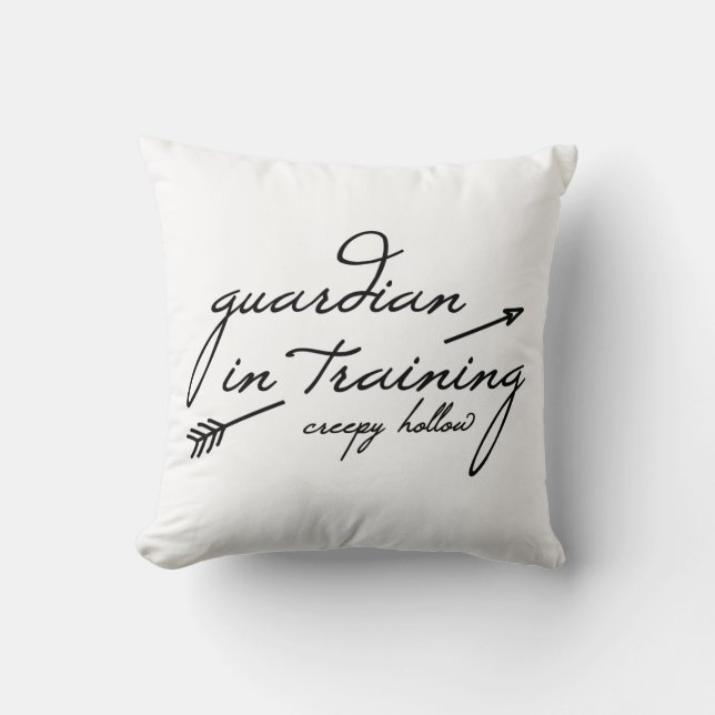 Creepy Hollow "guardian in training" pillow (Front)