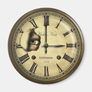 Creepy Hotel Clock Personalised Magnet