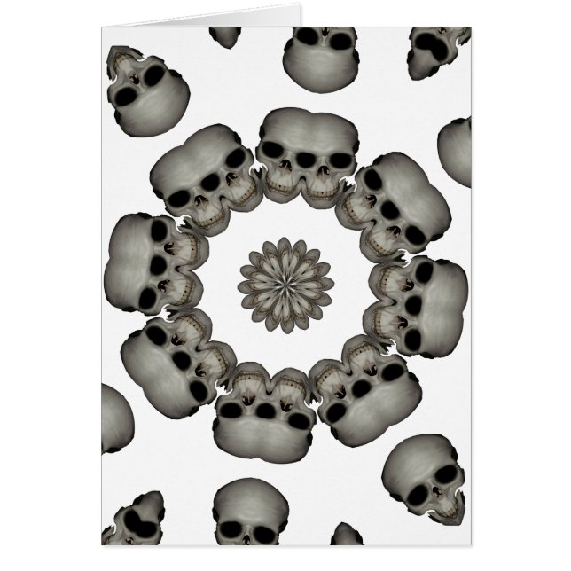 Creepy Human Skull Mandala (Front)