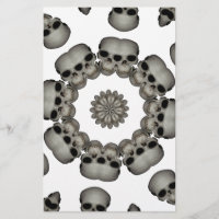 Creepy Human Skull Mandala
