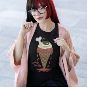 Creepy Ice Cream Halloween T-Shirt