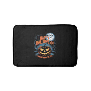 Creepy Jack O’ Lantern Halloween Bath Mat