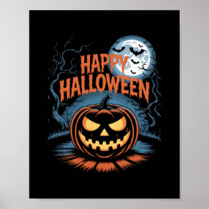 Creepy Jack O’ Lantern Halloween Poster