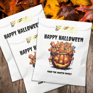 Creepy Jack o Lantern Happy Halloween  Favour Bag