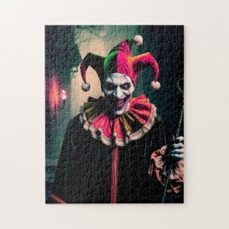 Creepy Jester Jigsaw Puzzle