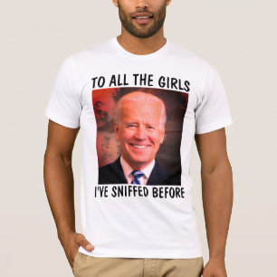 CREEPY JOE BIDEN FUNNY SNIFF T-SHIRTS
